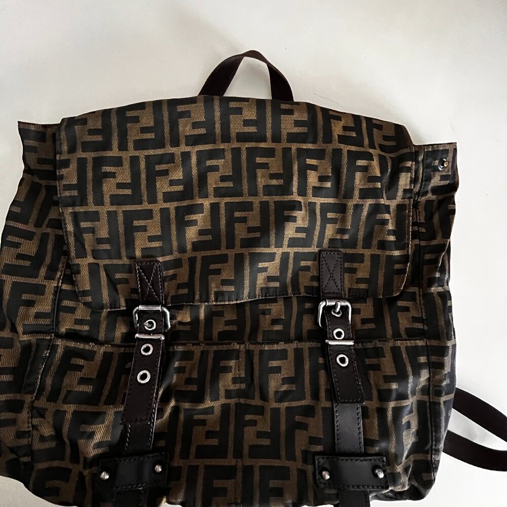 Fendi Brown and Black Men's Backpack
